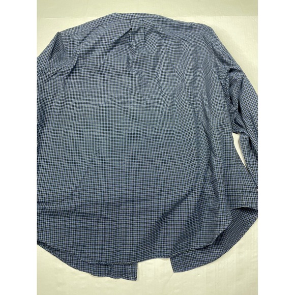 Ralph Lauren Mens Classic Fit Blue Black Check Button Down Large Long Sleeve - Picture 10 of 10